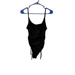 5 for $40 Tahiti Black One Piece High Cut Swimwear S